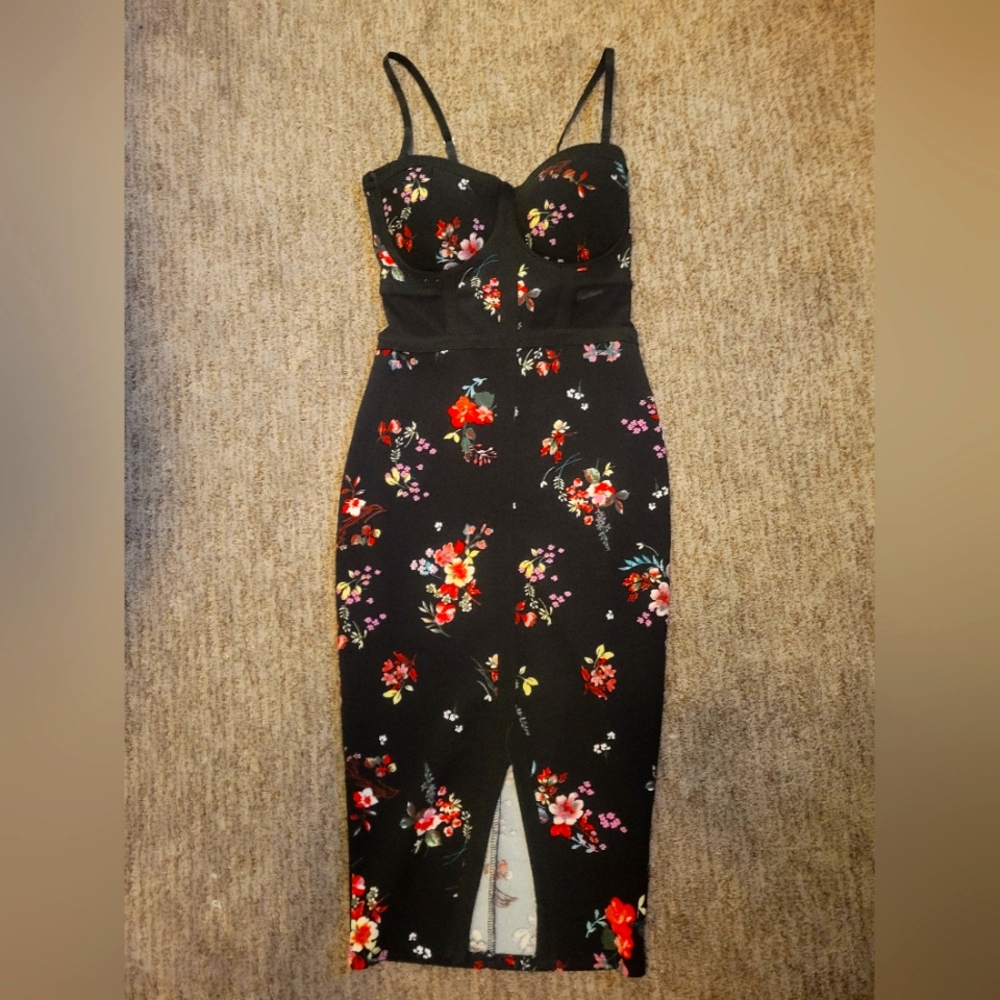 Black corset dress